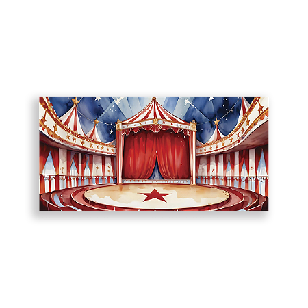 Capa Painel Retangular Sublimado - Circo