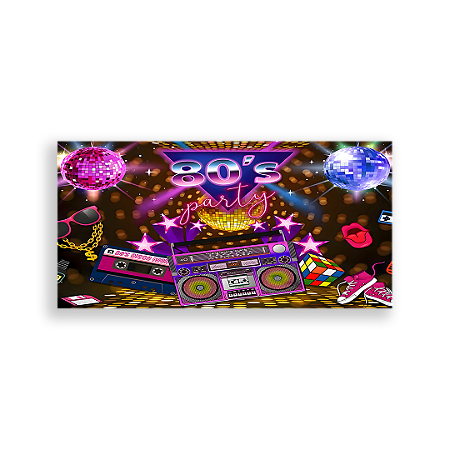 Capa Painel Retangular Sublimado - Anos 80