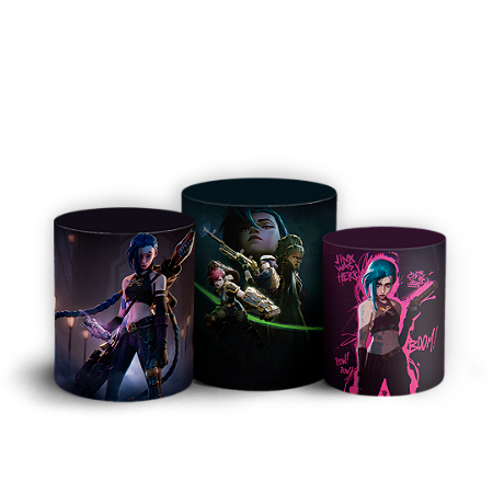 Capas Trio Cilindro Sublimado Vest Facil - Arcane