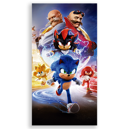 Capa Faixa Lateral Sublimado - Sonic Shadow