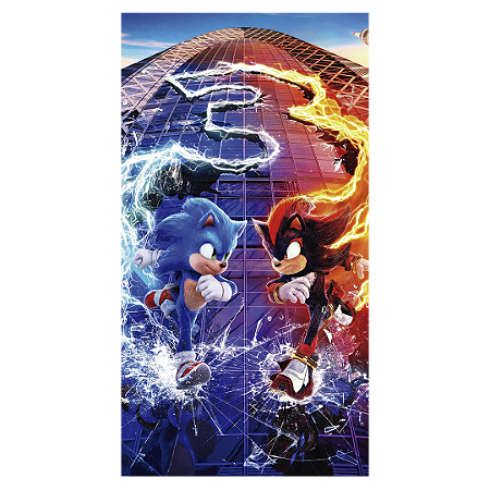 Capa Faixa Lateral Sublimado - Sonic Shadow