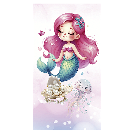 Capa Faixa Lateral Sublimado - Sereia