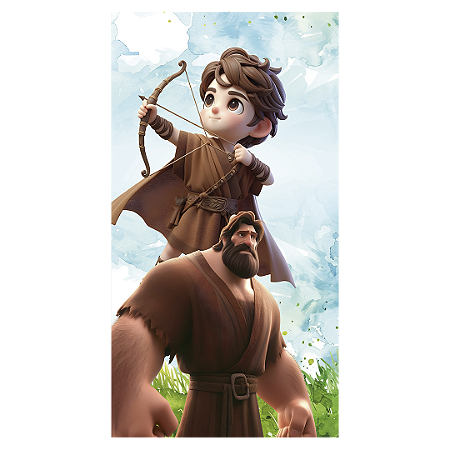 Capa Faixa Lateral Sublimado - Religioso Davi E Golias