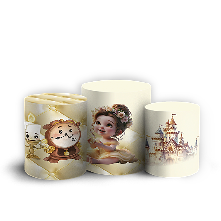 Capas Trio Cilindro Sublimado Vest Facil - Bela