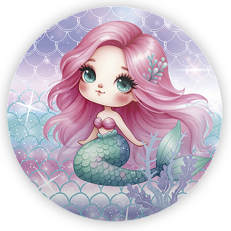 Capa Mini Painel Sublimado - Sereia