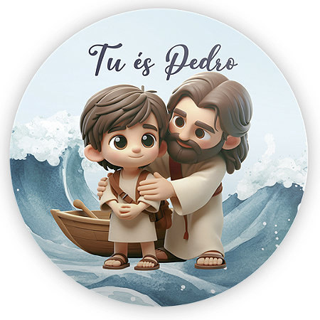 Capa Mini Painel Sublimado - Religioso Tu Es Pedro