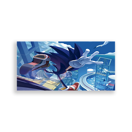 Capa Painel Retangular Sublimado - Sonic
