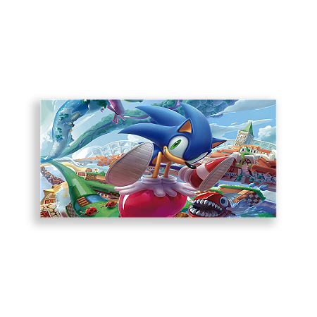 Capa Painel Retangular Sublimado - Sonic