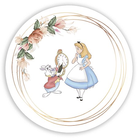 Capa Mini Painel Sublimado - Alice