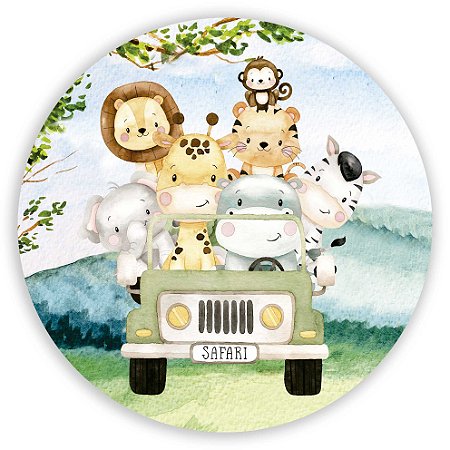 Capa Mini Painel Sublimado - Animais Safari