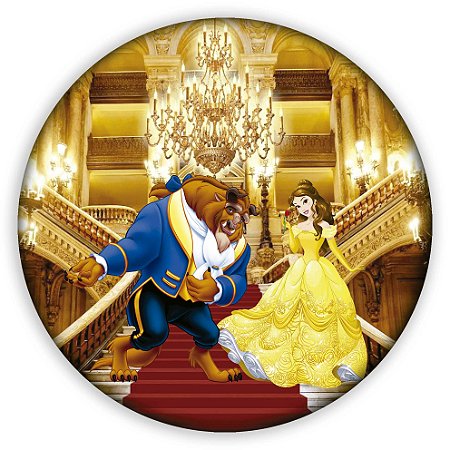 Mini Painel - Bela e a Fera - Sublimado 3D