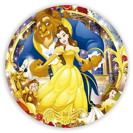 Mini Painel - Bela e a Fera - Sublimado 3D