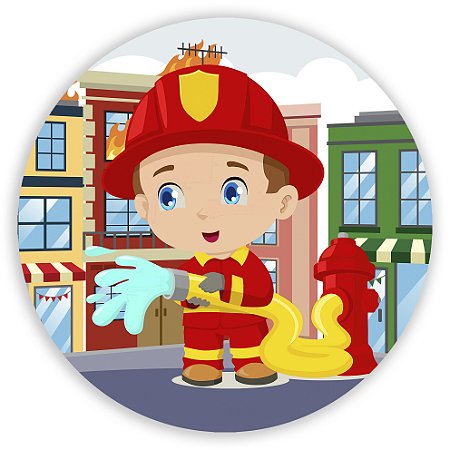 Mini Painel - Bombeiro - Sublimado 3D