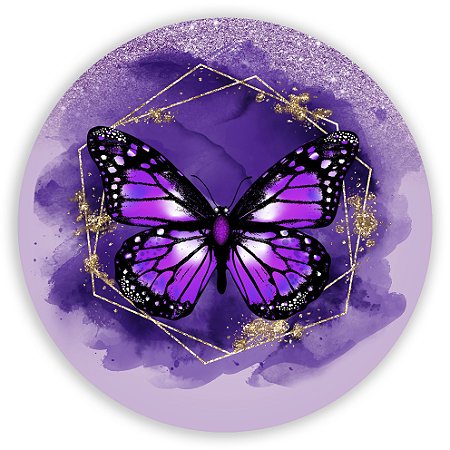 Capa Mini Painel Sublimado - Borboleta Roxa