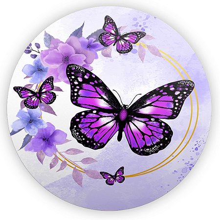 Capa Mini Painel Sublimado - Borboletas