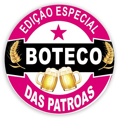 Capa Mini Painel Sublimado - Boteco Das Patroas