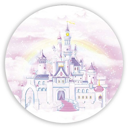 Mini Painel - Castelo Rosa - Sublimado 3D