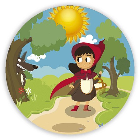 Capa Mini Painel Sublimado - Chapeuzinho Vermelho