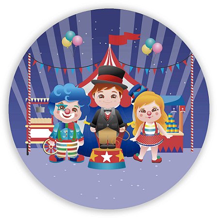 Mini Painel - Circo - Sublimado 3D