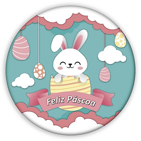 Capa Mini Painel Sublimado - Coelho da Pascoa