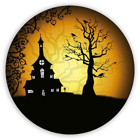 Capa Mini Painel Sublimado - Dia das Bruxas Halloween