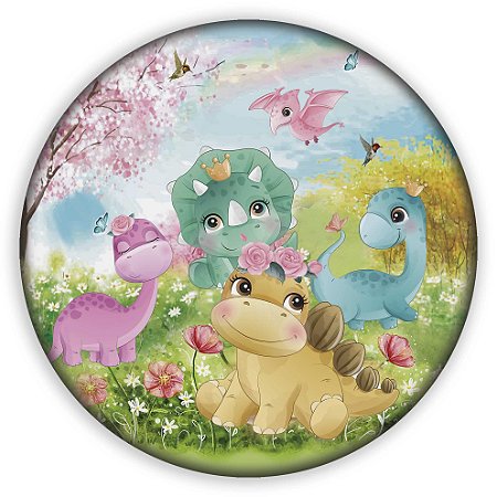 Capa Mini Painel Sublimado - Dinossauro Cute