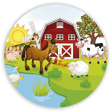 Capa Mini Painel Sublimado - Fazendinha