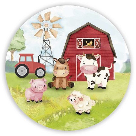 Capa Mini Painel Sublimado - Fazendinha