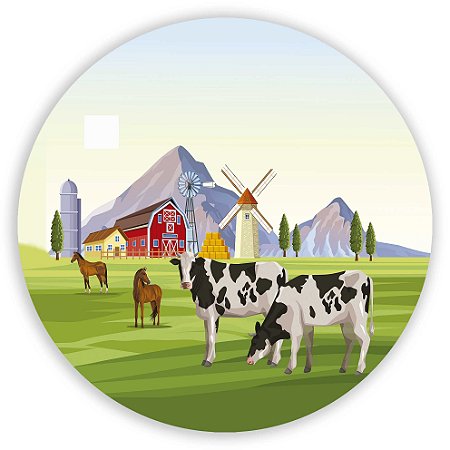 Capa Mini Painel Sublimado - Fazendinha