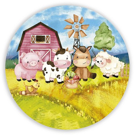 Capa Mini Painel Sublimado - Fazendinha