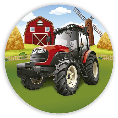 Capa Mini Painel Sublimado - Fazendinha Trator