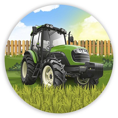 Capa Mini Painel Sublimado - Fazendinha Trator