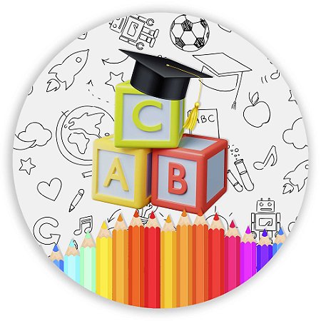 Capa Mini Painel Sublimado - Formatura Infantil