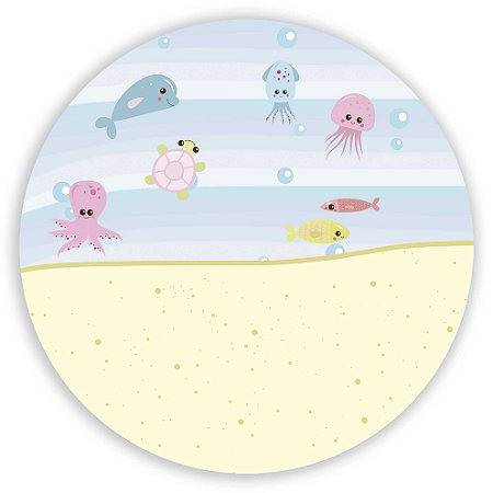 Capa Mini Painel Sublimado - Fundo do Mar