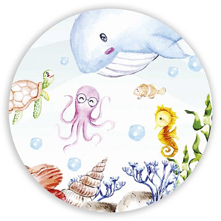 Capa Mini Painel Sublimado - Fundo do Mar