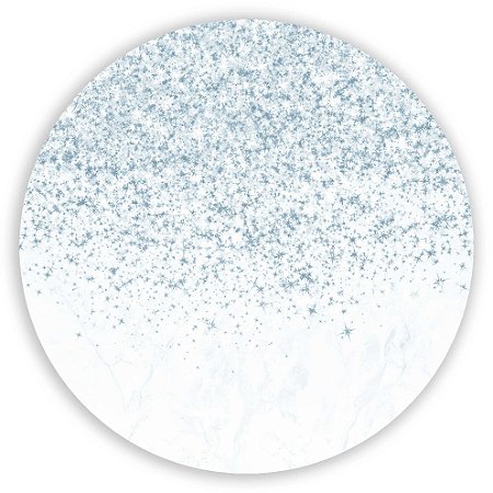 Mini Painel - Glitter Azul - Sublimado 3D