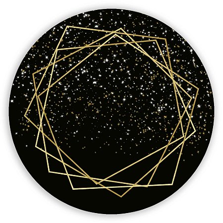 Mini Painel - Glitter Dourado - Sublimado 3D