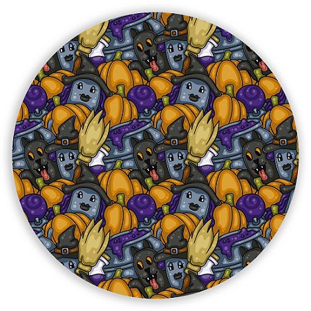 Capa Mini Painel Sublimado - Halloween