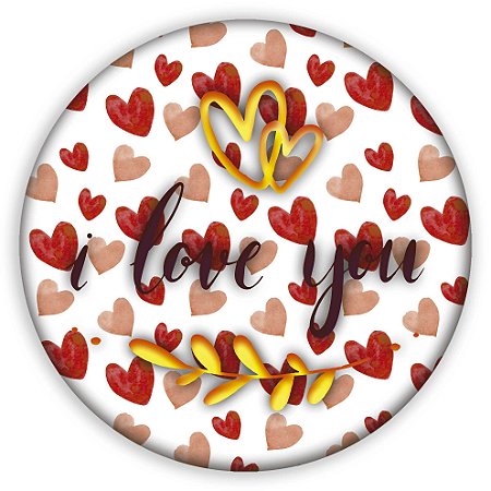 Mini Painel - I Love You - Sublimado 3D