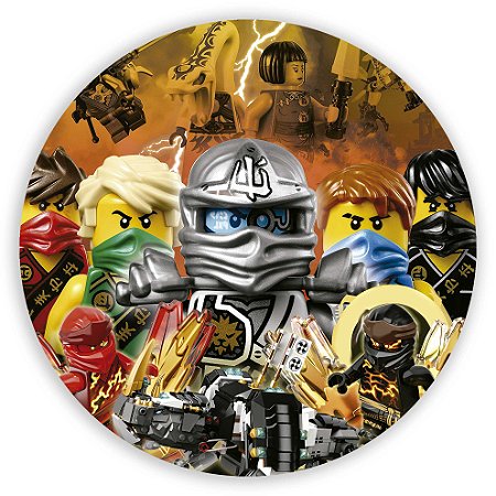 Capa Mini Painel Sublimado - Lego Ninja Go Cilindro