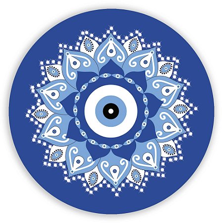 Mini Painel - Mandala Azul - Sublimado 3D