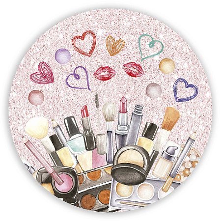 Capa Mini Painel Sublimado - Maquiagem