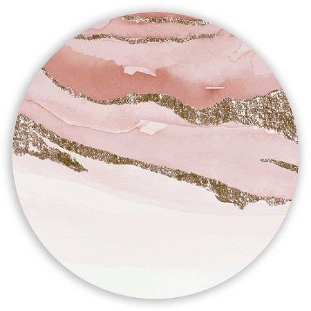 Mini Painel - Mármore Glitter Rosa - Sublimado 3D