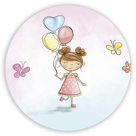 Mini Painel - Menina Balao - Sublimado 3D