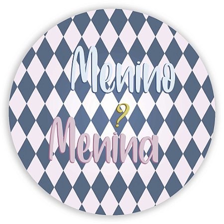 Mini Painel - Menina Menino Revelação - Sublimado 3D