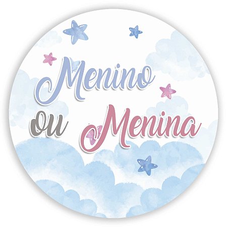 Mini Painel - Menina Menino Revelação - Sublimado 3D