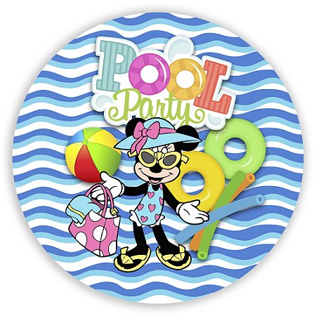 Capa Mini Painel Sublimado - Minnie Praia