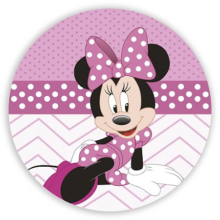 Mini Painel - Minnie Rosa - Sublimado 3D
