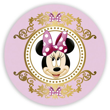 Mini Painel - Minnie Rosa - Sublimado 3D