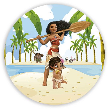 Mini Painel - Moana Adulta - Sublimado 3D